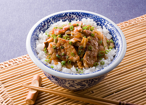 ポークジンジャー丼 レシピ